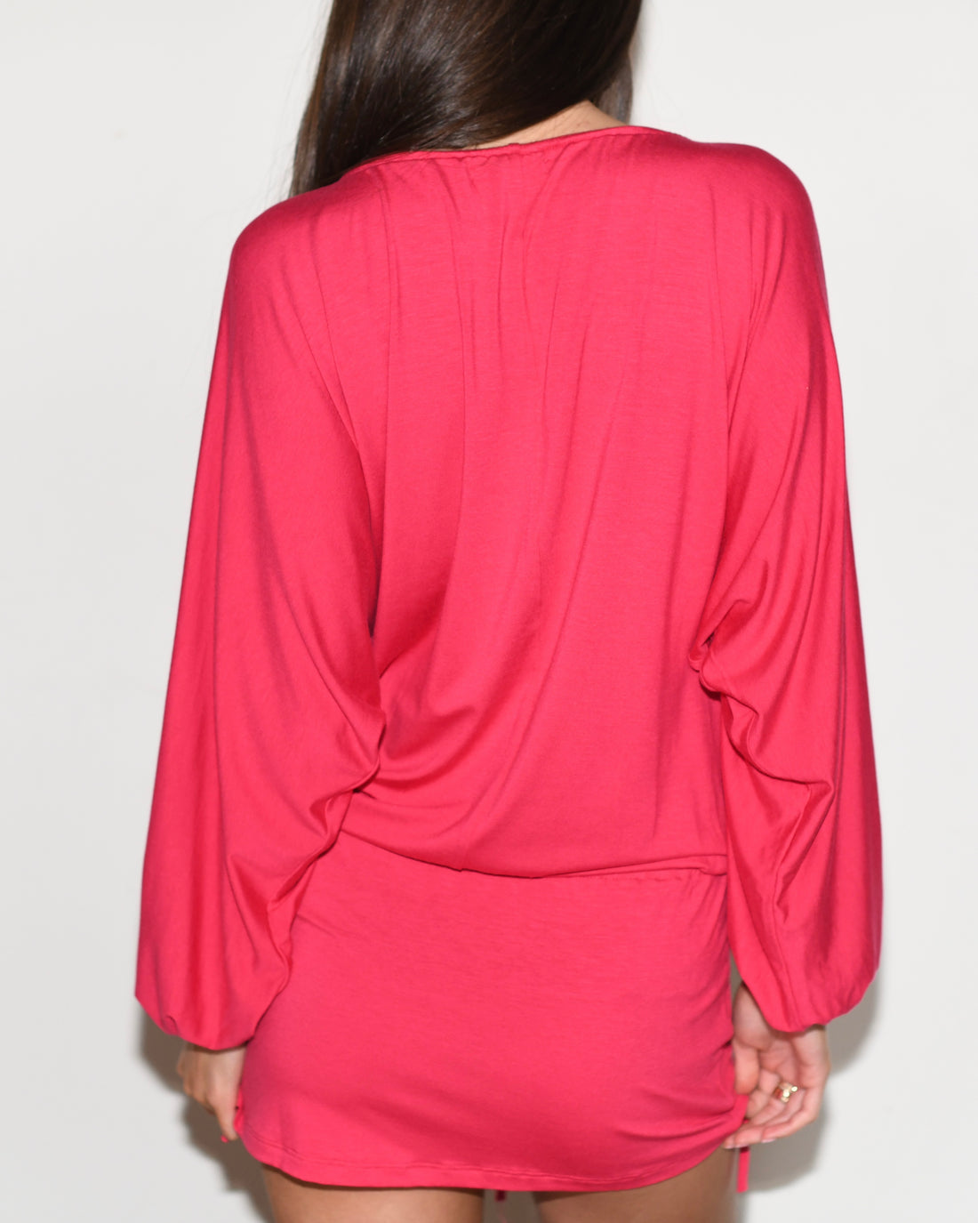 BELEN MINI DRESS - Dragon Fruit